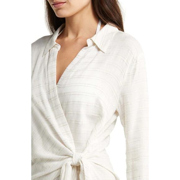 L*Space White Wrap Swim Coverup - Picture 4 of 8